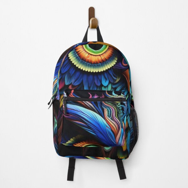 Item preview, colorful Owl vibrant portrait designed and sold by zoldi.