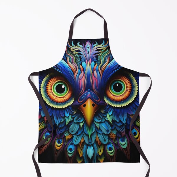 Item preview, colorful Owl vibrant portrait designed and sold by zoldi.