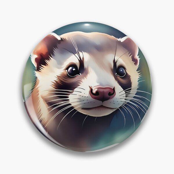 Item preview, Ferret Head Watercolor Art Style designed and sold by LDJBlank.