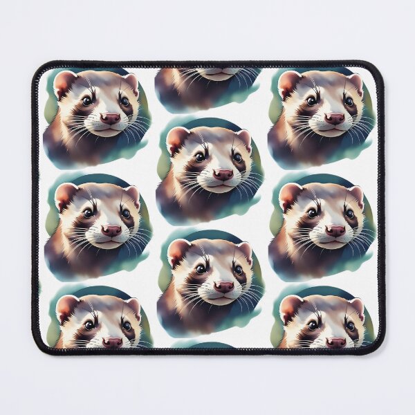 Item preview, Ferret Head Watercolor Art Style designed and sold by LDJBlank.