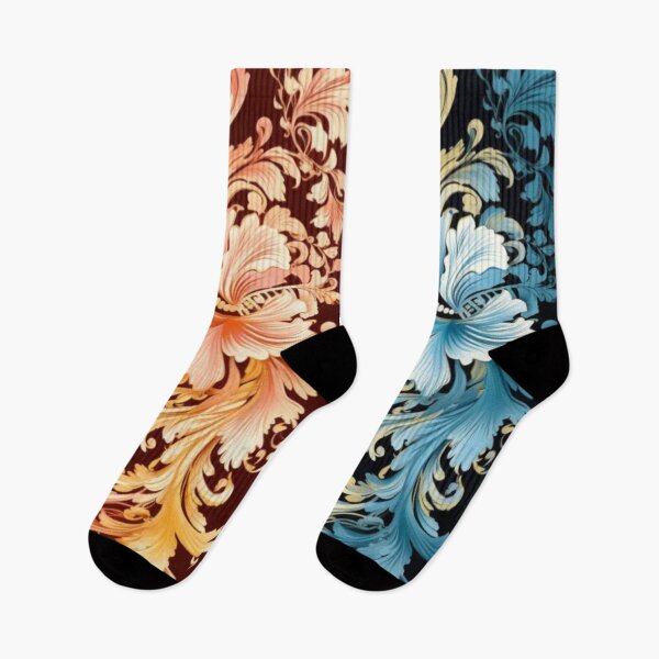 Item preview, Celestial Floral Fusion Socks (One Color only) designed and sold by PurpleMoss.