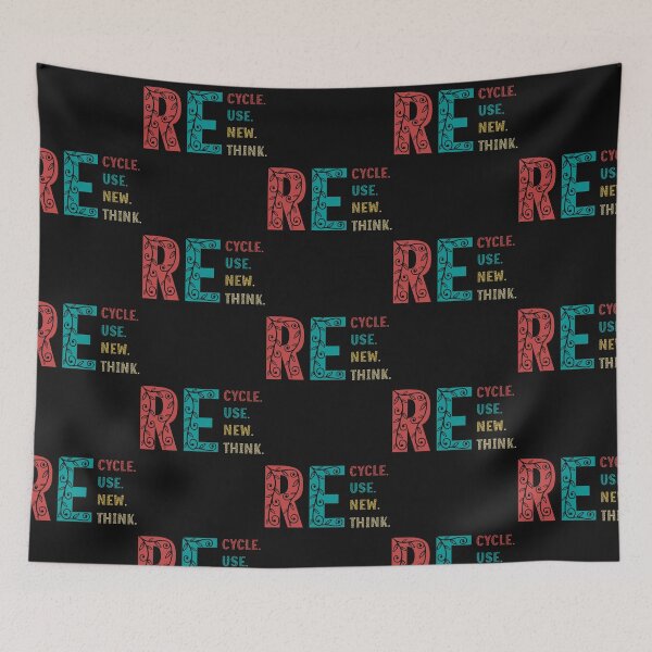 Item preview,  Recycle, Reuse, Renew, Rethink, Environmental, Love Planet Earth designed and sold by DanaMire.