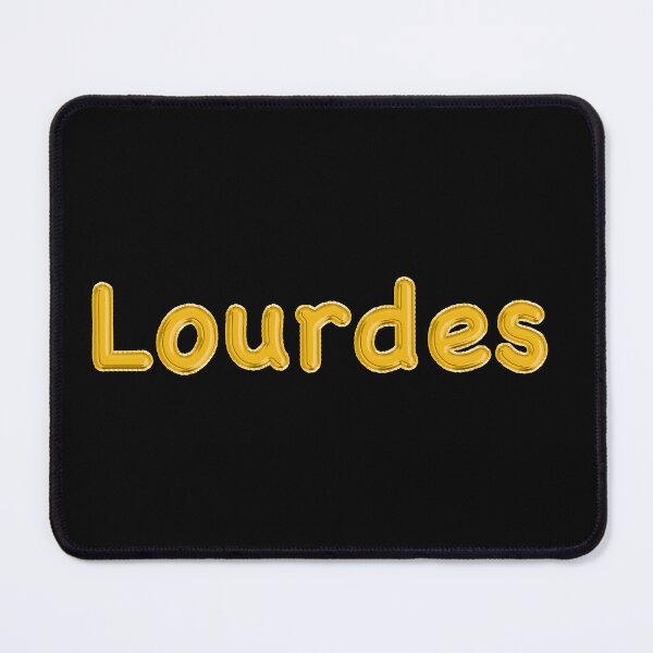 Item preview, Golden Balloon Foil Lourdes Name Label - (Black) designed and sold by NormadWorld.