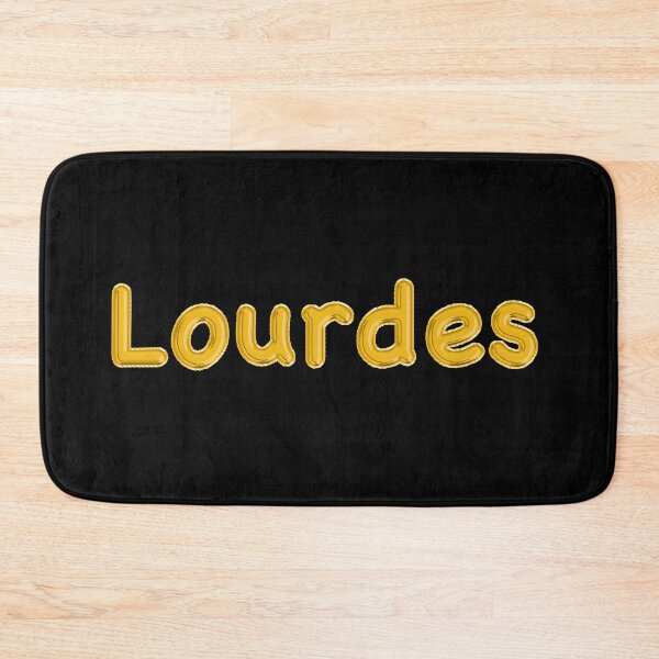 Item preview, Golden Balloon Foil Lourdes Name Label - (Black) designed and sold by NormadWorld.