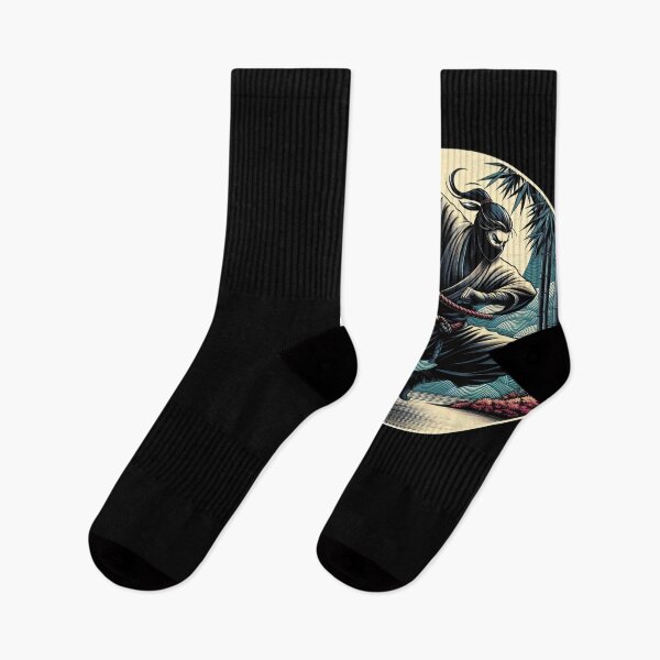 Item preview, Ninjutsu Fighting Pose Ukiyo-e Bamboo Design designed and sold by RedDesignSyc.