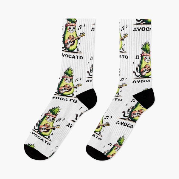 Item preview, Avocato Punk: 8-Bit Cat-Avocado Bassist designed and sold by PixelPunkster.
