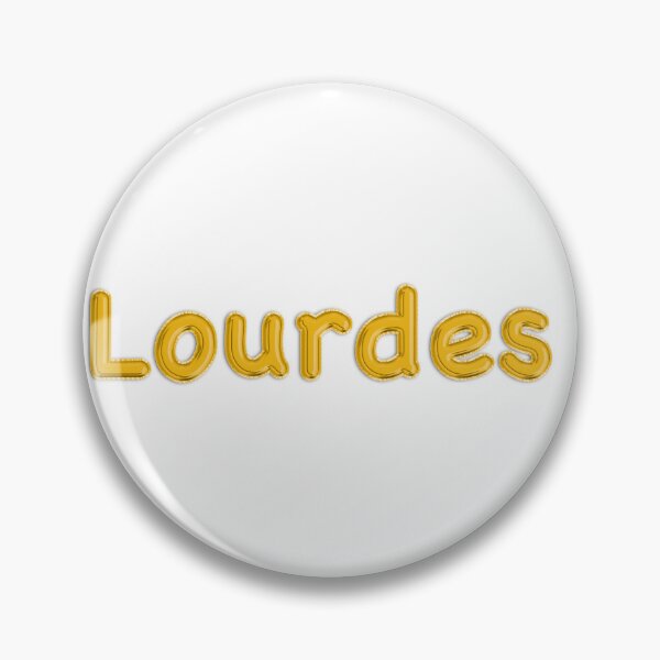 Item preview, Golden Balloon Foil Lourdes Name Label designed and sold by NormadWorld.