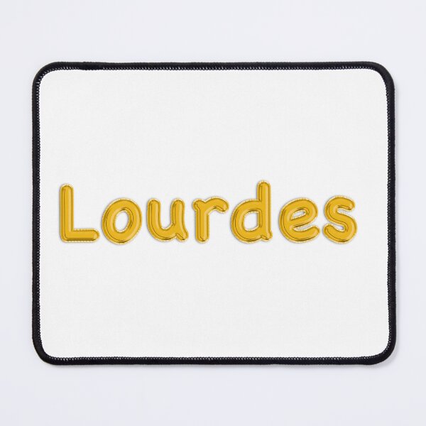 Item preview, Golden Balloon Foil Lourdes Name Label designed and sold by NormadWorld.