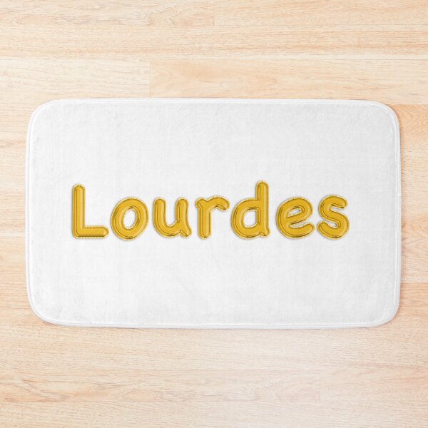 Item preview, Golden Balloon Foil Lourdes Name Label designed and sold by NormadWorld.