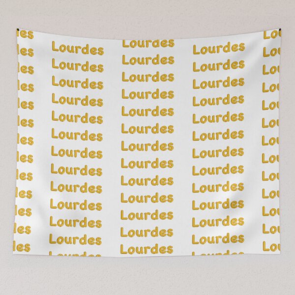 Item preview, Golden Balloon Foil Lourdes Name Label designed and sold by NormadWorld.