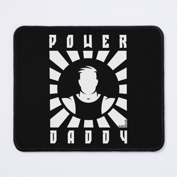 Artikelvorschau, Power Daddy (Papa / Vater / Vatertag / Strahlen / White) entworfen und verkauft von MrFaulbaum.