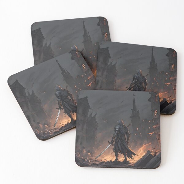 Item preview, An Assassin with a Sword Amidst a Burning City After Battle designed and sold by N0VEEN.