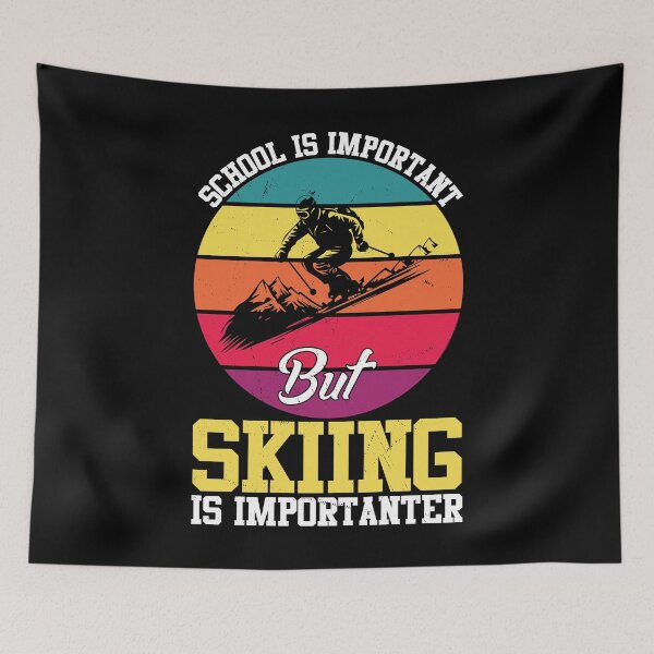 Item preview, School Is Important But Skiing Is Importanter designed and sold by creativevogue.