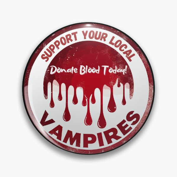 Aperçu de l'œuvre Soutenez vos vampires locaux en faisant un don de sang aujourd'hui créée et vendue par TomFrontierArt.
