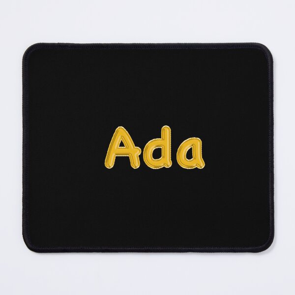 Item preview, Golden Balloon Foil Ada Name Label - (Black) designed and sold by NormadWorld.
