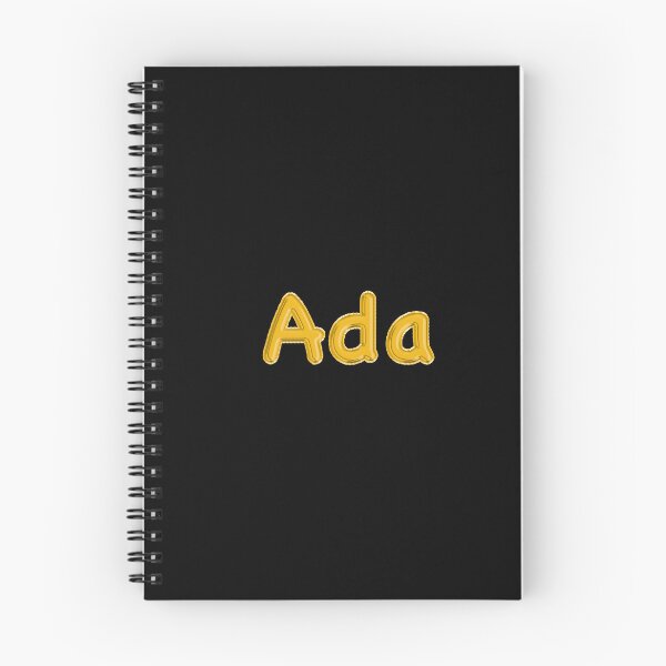 Item preview, Golden Balloon Foil Ada Name Label - (Black) designed and sold by NormadWorld.