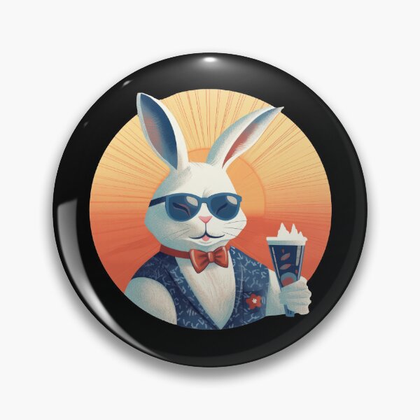 Item preview, Colorful Rabbit - A bunny with taste designed and sold by WallGemsArt.
