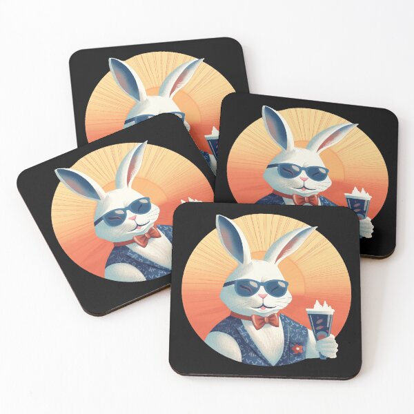 Item preview, Colorful Rabbit - A bunny with taste designed and sold by WallGemsArt.