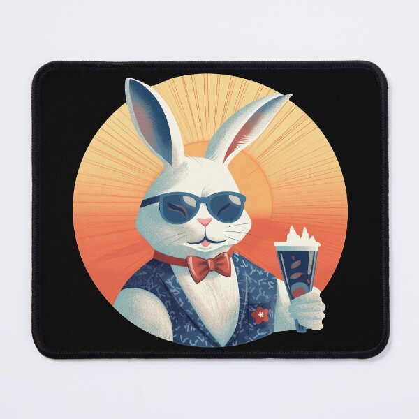 Item preview, Colorful Rabbit - A bunny with taste designed and sold by WallGemsArt.