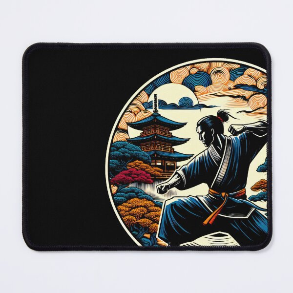 Item preview, Ninjutsu Fighter Pose Circle Design designed and sold by RedDesignSyc.
