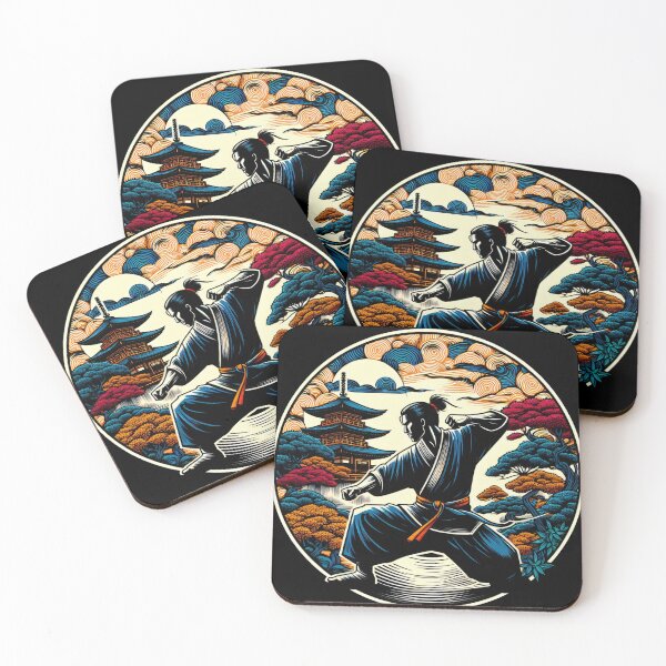Item preview, Ninjutsu Fighter Pose Circle Design designed and sold by RedDesignSyc.