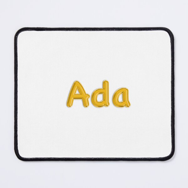 Item preview, Golden Balloon Foil Ada Name Label designed and sold by NormadWorld.