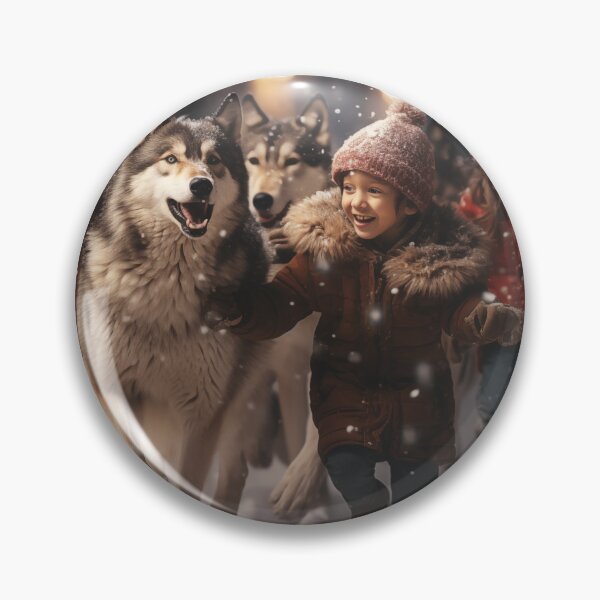 Item preview, Children playing with wolves designed and sold by Dadziosz.