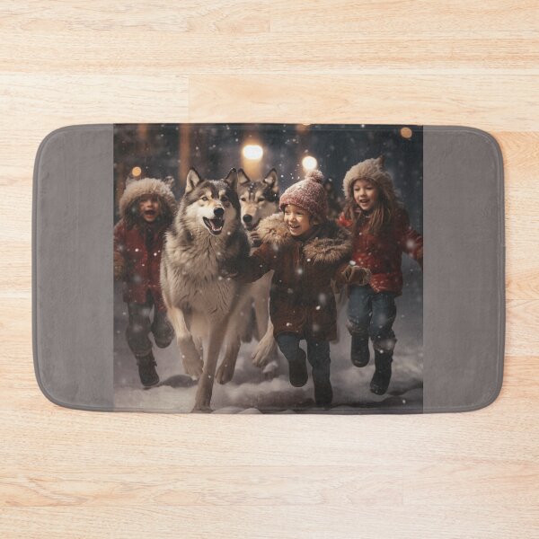 Item preview, Children playing with wolves designed and sold by Dadziosz.