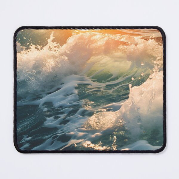 Item preview, Waves in rough ocean at sunrise - Landscape photography designed and sold by TheArtistOf2022.