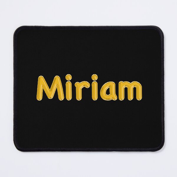 Item preview, Golden Balloon Foil Miriam Name Label - (Black) designed and sold by NormadWorld.