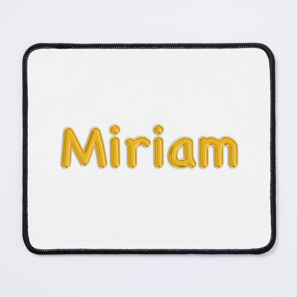 Item preview, Golden Balloon Foil Miriam Name Label designed and sold by NormadWorld.