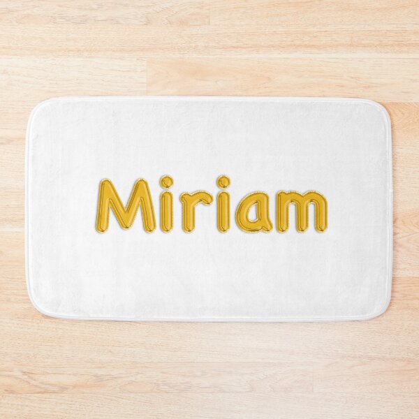 Item preview, Golden Balloon Foil Miriam Name Label designed and sold by NormadWorld.
