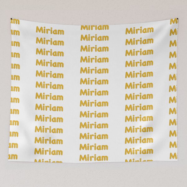 Item preview, Golden Balloon Foil Miriam Name Label designed and sold by NormadWorld.