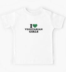 I love vegetarian girls Kids Tee
