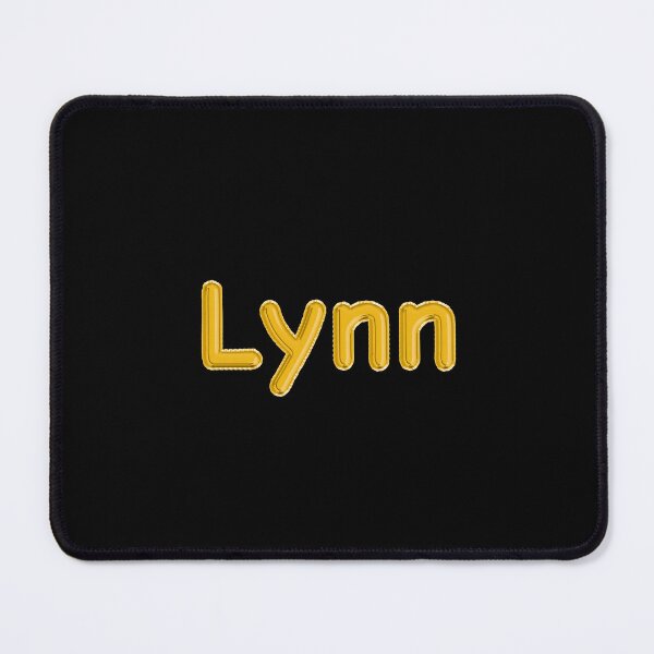 Item preview, Golden Balloon Foil Lynn Name Label - (Black) designed and sold by NormadWorld.