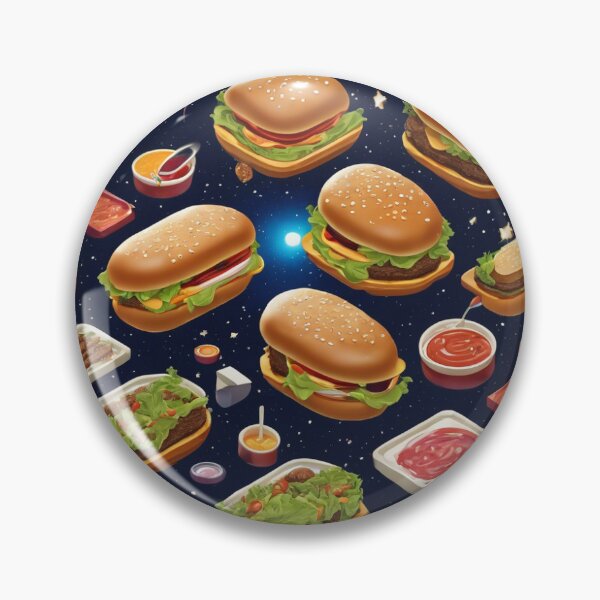 Item preview, Space Burger Buffet: Burgers floating in space, each with its unique toppings. designed and sold by CristyAV.