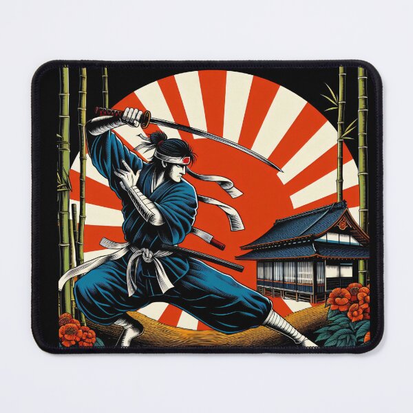 Item preview, Ninjutsu Fighter Japanese Flag Circle Design designed and sold by RedDesignSyc.