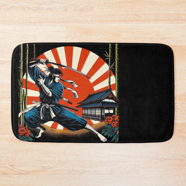 Item preview, Ninjutsu Fighter Japanese Flag Circle Design designed and sold by RedDesignSyc.