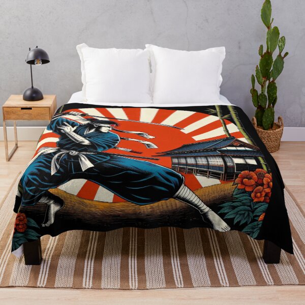 Item preview, Ninjutsu Fighter Japanese Flag Circle Design designed and sold by RedDesignSyc.