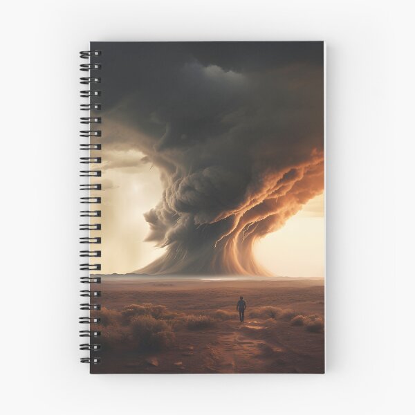 Item preview, Tornado in the desert of Colorado with stormy sunset sky - Landscape photography designed and sold by TheArtistOf2022.