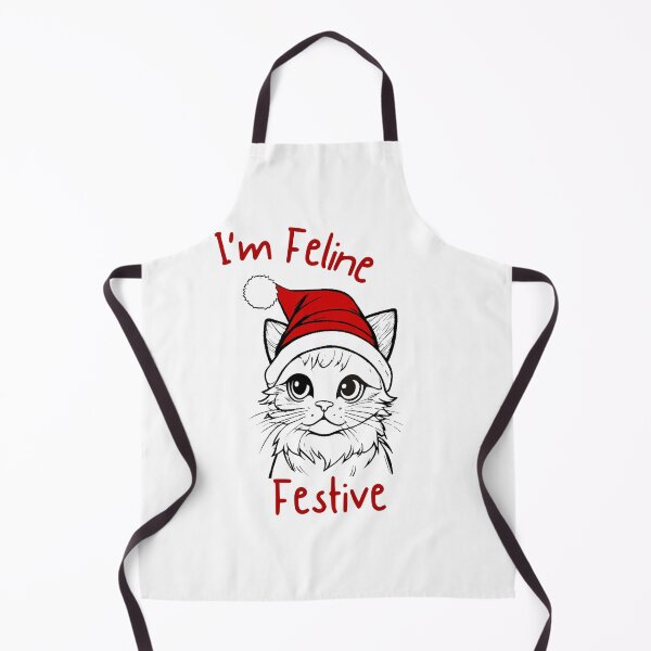 Item preview, Im feline festive Christmas theme design designed and sold by INSOMNIAC101.