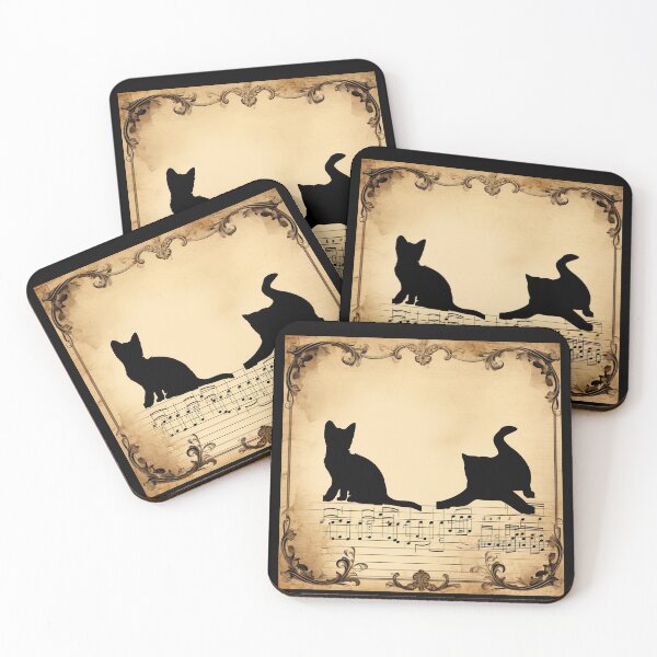 Item preview, cats playing with sheet music designed and sold by rafal12345.