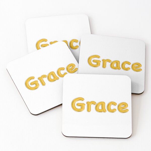 Item preview, Golden Balloon Foil Grace Name Label  designed and sold by NormadWorld.
