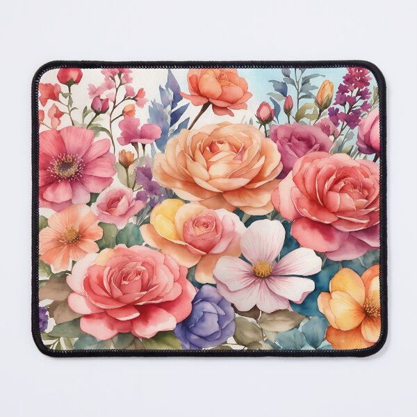 Item preview, Vibrant Floral Symphony Watercolor designed and sold by Neranchara.