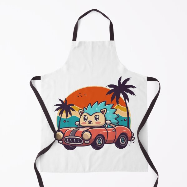 Item preview, Hedgehog drives a retro car  designed and sold by tanapong51.