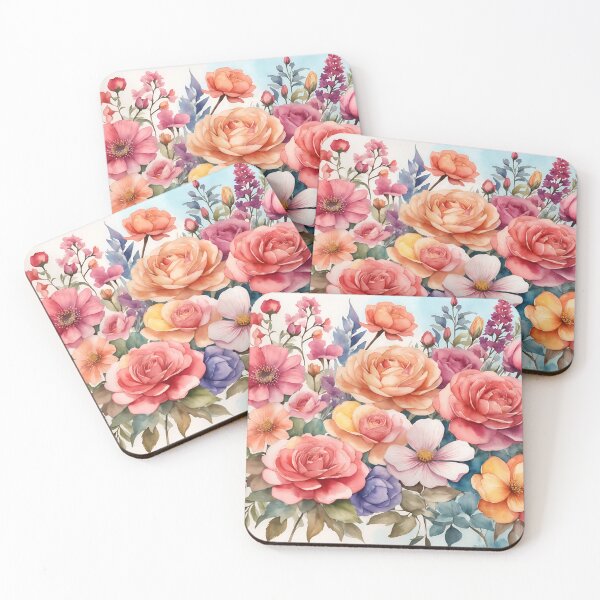 Item preview, Vibrant Floral Symphony Watercolor designed and sold by Neranchara.
