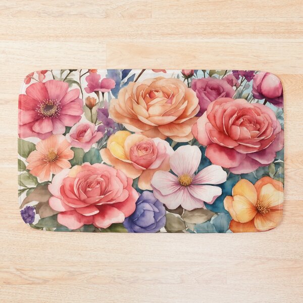 Item preview, Vibrant Floral Symphony Watercolor designed and sold by Neranchara.