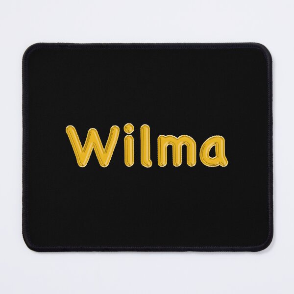 Item preview, Golden Balloon Foil Wilma Name Label - (Black) designed and sold by NormadWorld.