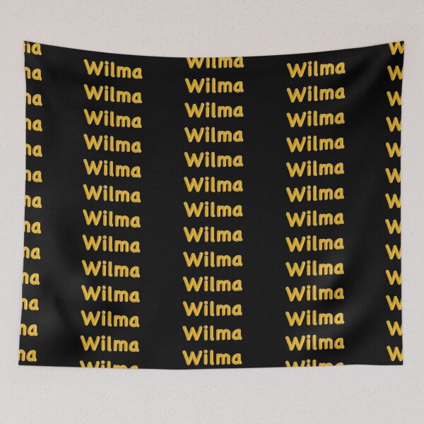 Item preview, Golden Balloon Foil Wilma Name Label - (Black) designed and sold by NormadWorld.