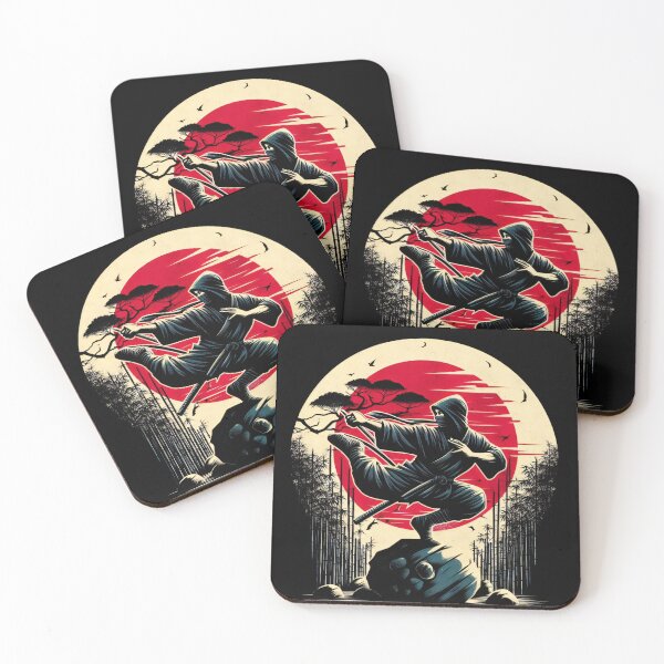 Item preview, Ninjutsu Fighter japanese Flag Bambus Design designed and sold by RedDesignSyc.